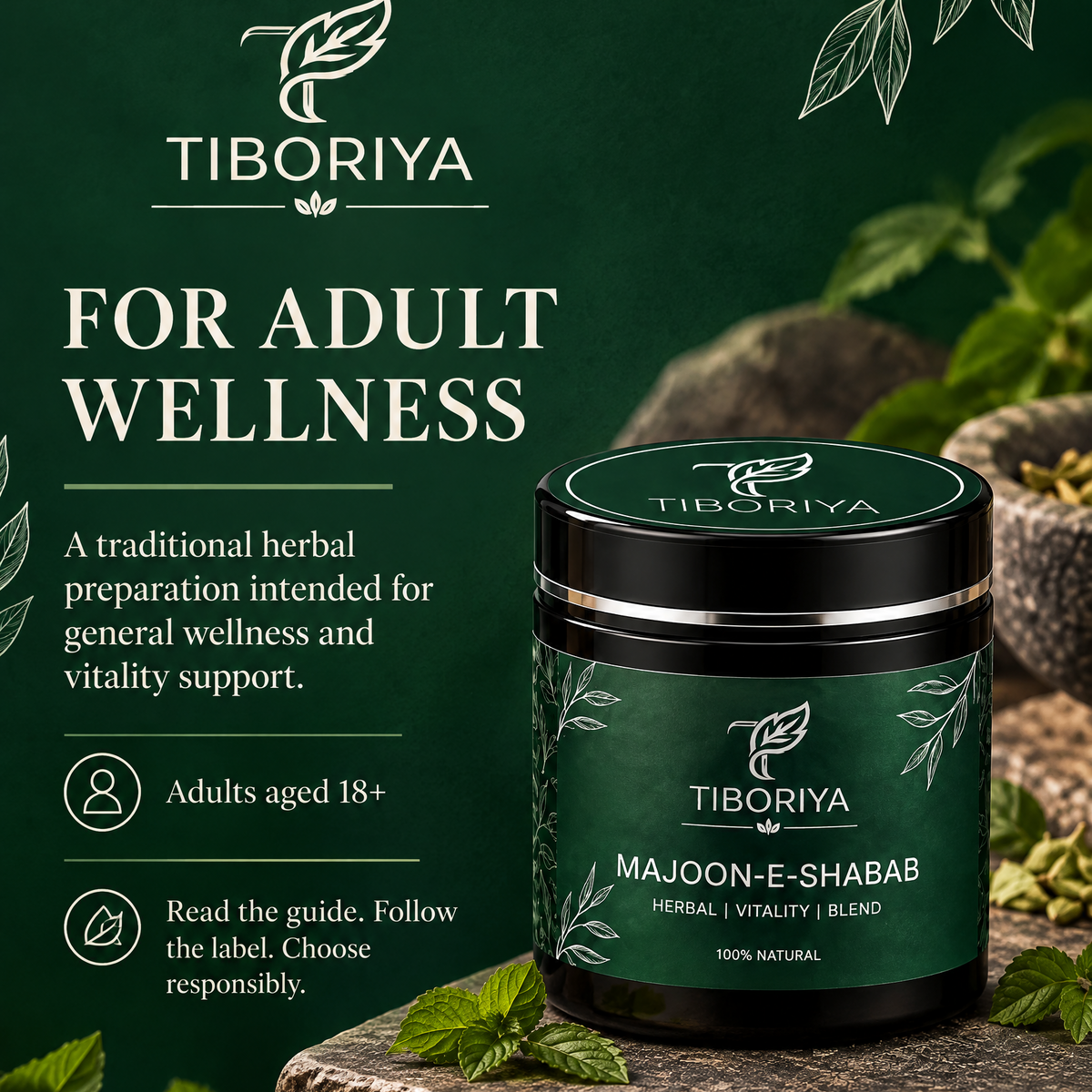 TIBORIYA Majoon-e-Shabab – Herbal Vitality Blend | 100% Natural